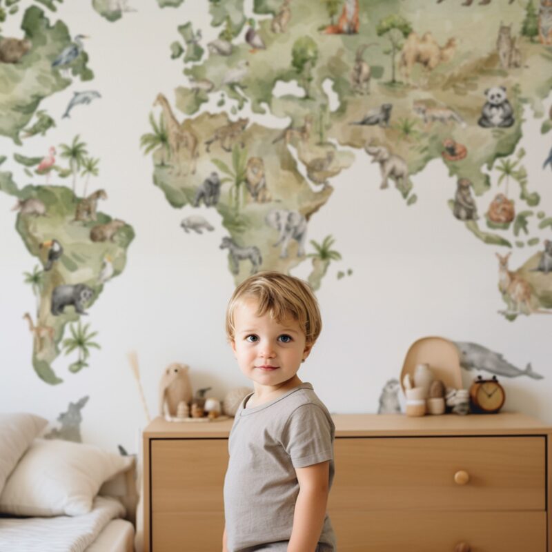 papier-peint-carte-du-monde-enfant