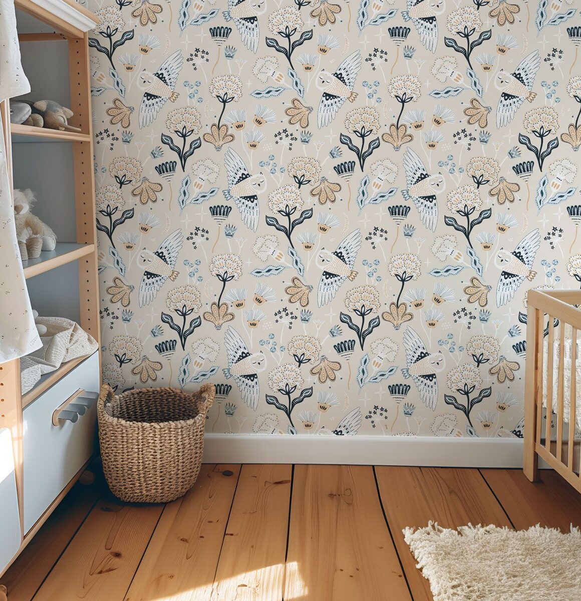 papier-peint-chouette enfant