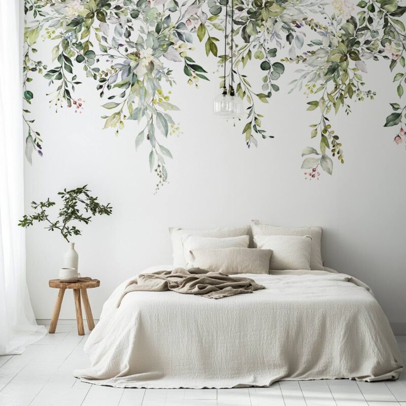 Papier-peint-feuilles-tombantes