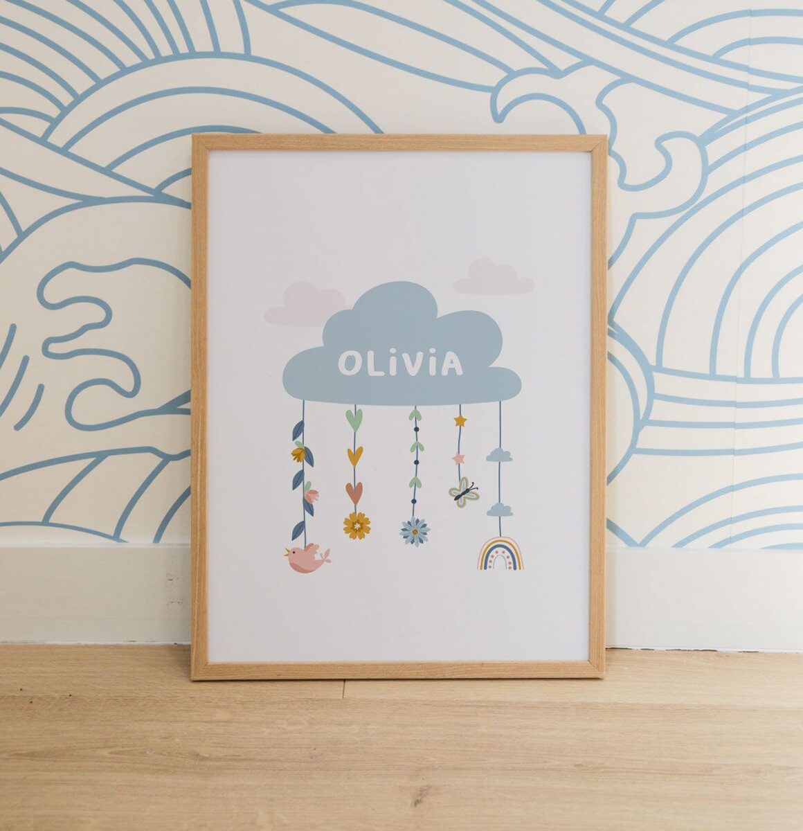affiche nuage bébé
