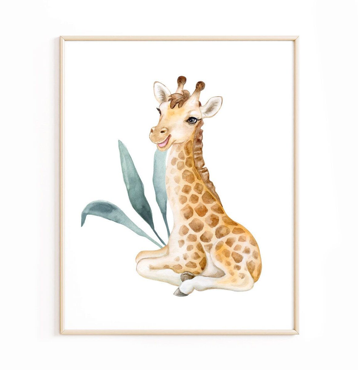 affiche-safari-girafe