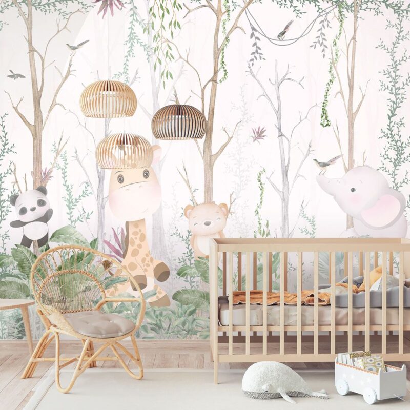 papier peint animaux foret