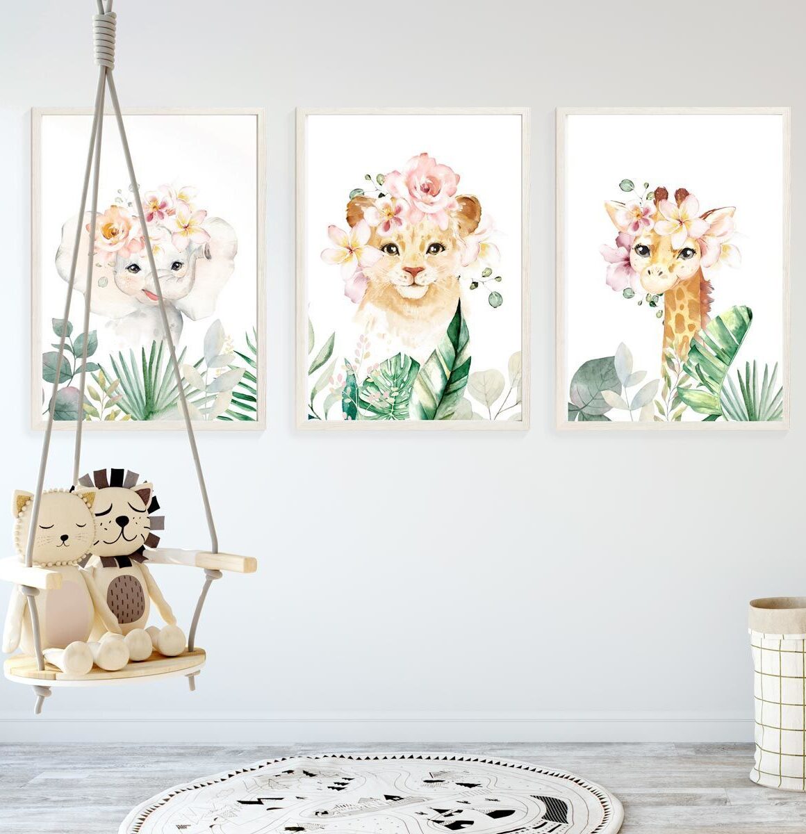 lot-affiche-jungle-bébé