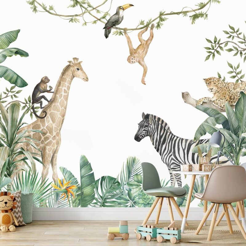 papier-peint-animaux-de-la-jungle
