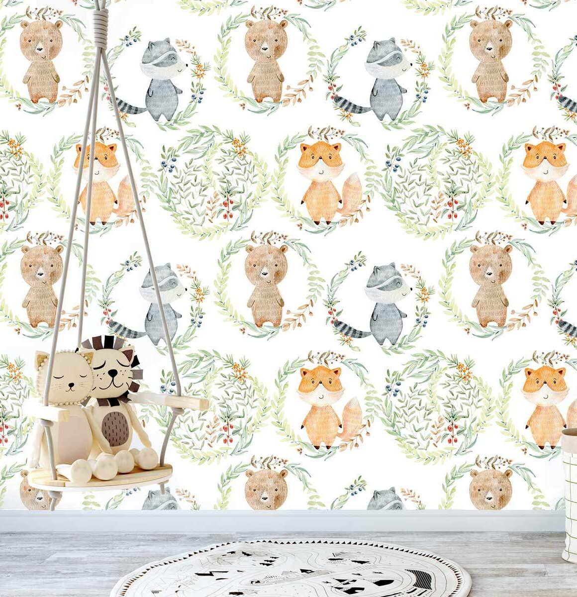 papier-peint-animaux-laurier