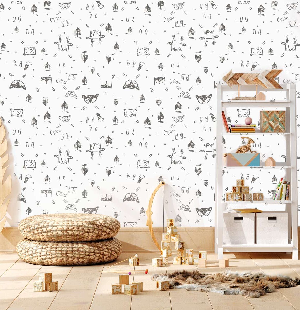 papier-peint-animaux-scandinave