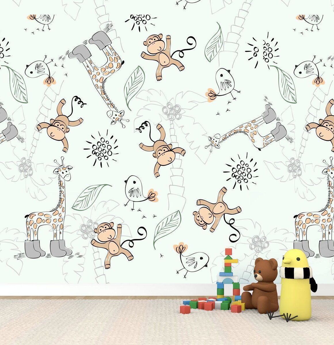 papier-peint-bebe-singe
