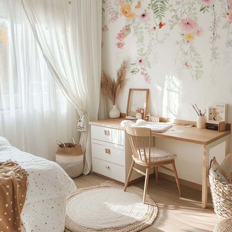 "Hanging Flowers" Wallpaper - Image 3