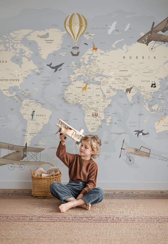 papier-peint-carte-du-monde-enfant