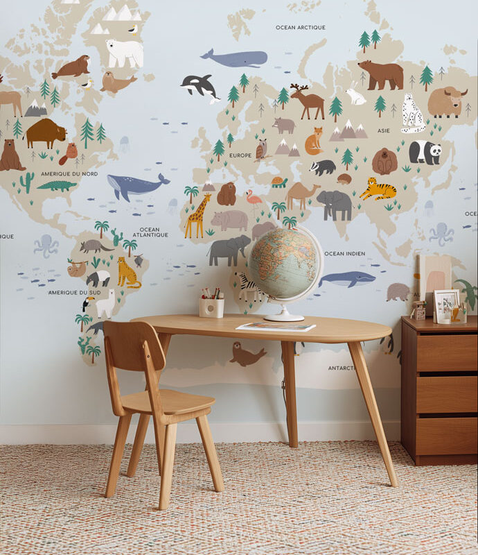 papier-peint-carte-du-monde-enfant