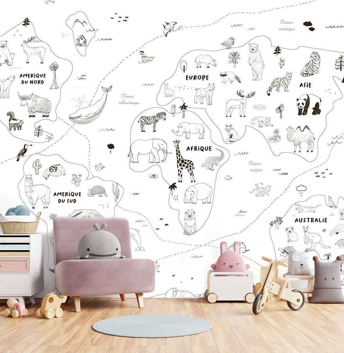 papier-peint-carte-du-monde-enfant