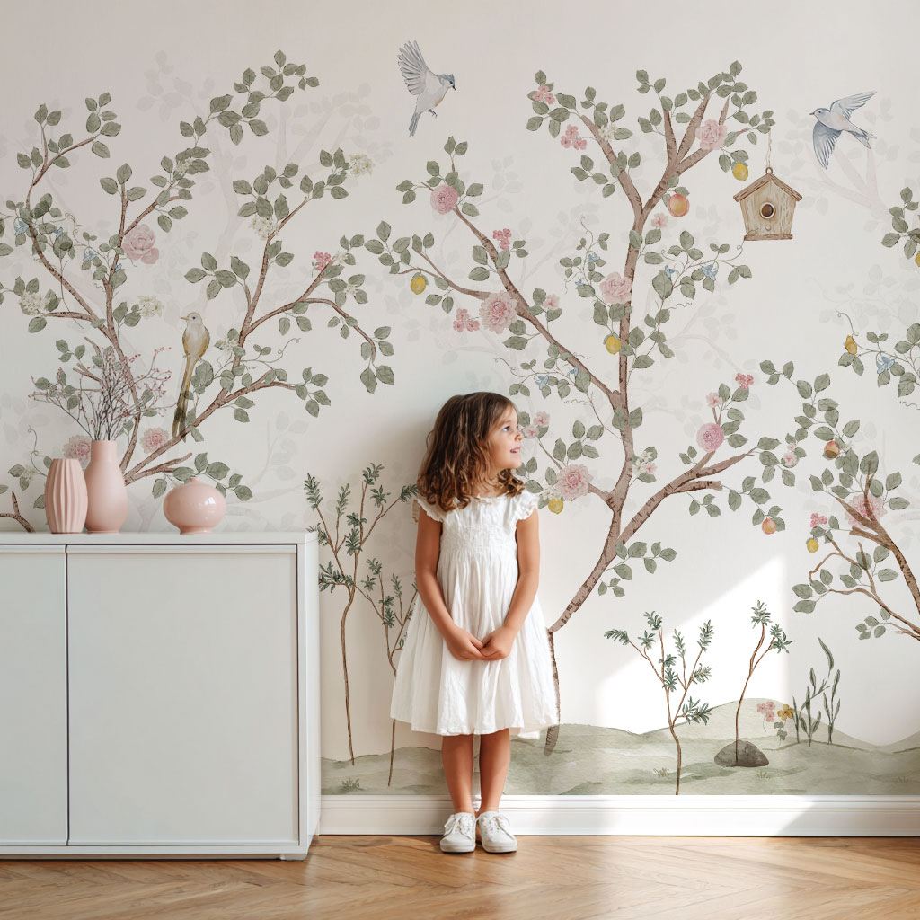 papier-peint-chambre-fille