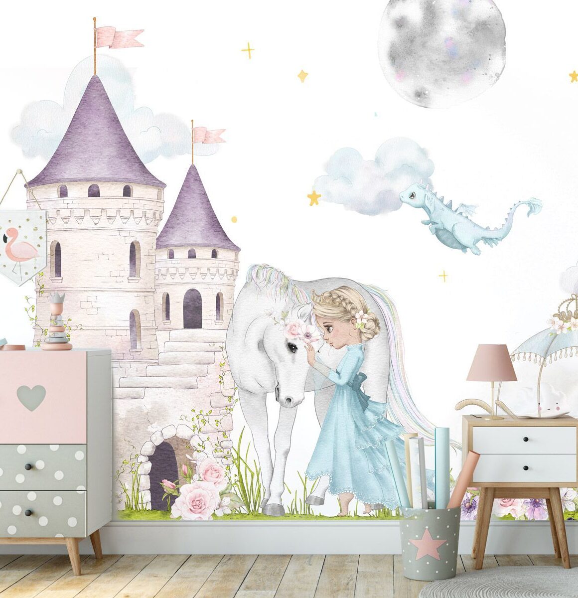 papier-peint-chateau-de-princesse