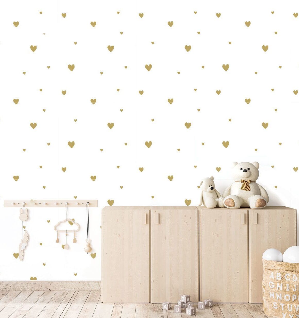 papier-peint-coeur-doré