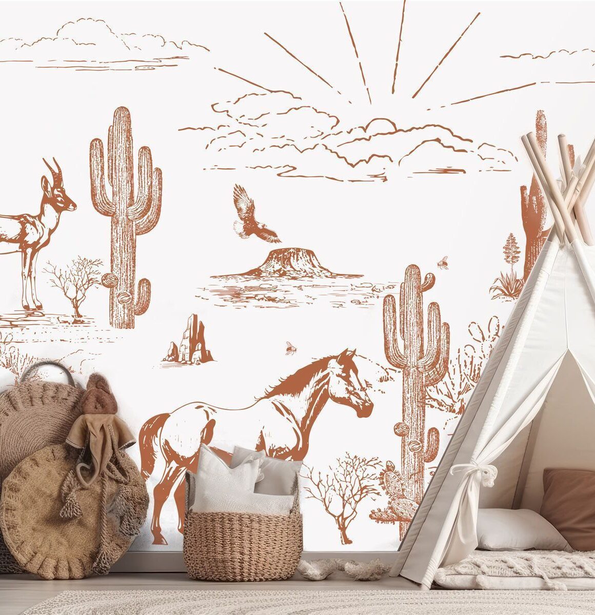 papier-peint-cow-boy-enfant