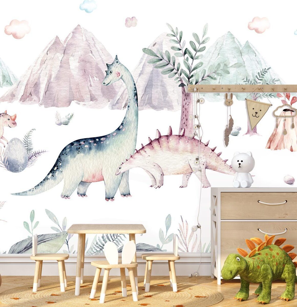 papier-peint-dinosaure-chambre-bébé