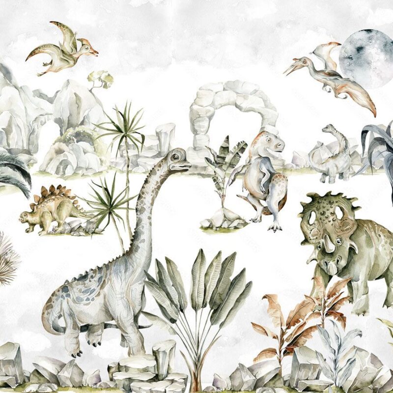 papier-peint-dinosaure-chambre-enfant