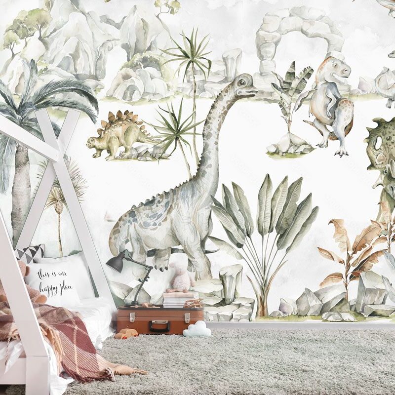 papier-peint-dinosaures-chambre-enfant