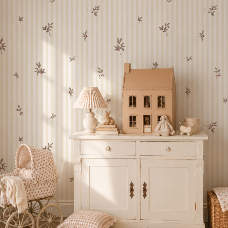 papier-peint-feuillage-vintage