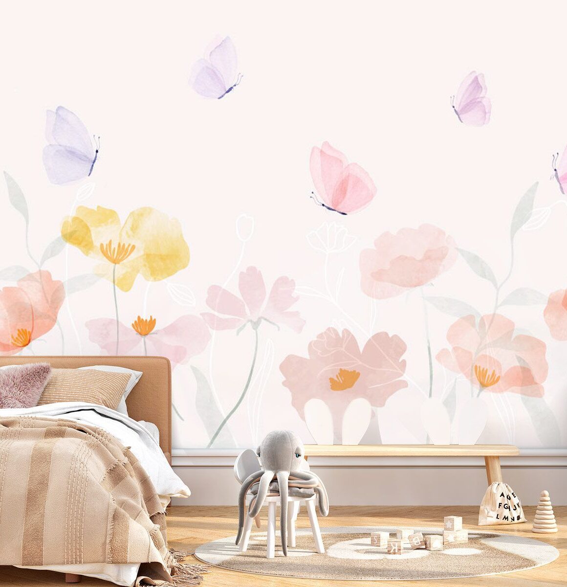 papier-peint-fleurs-enfant
