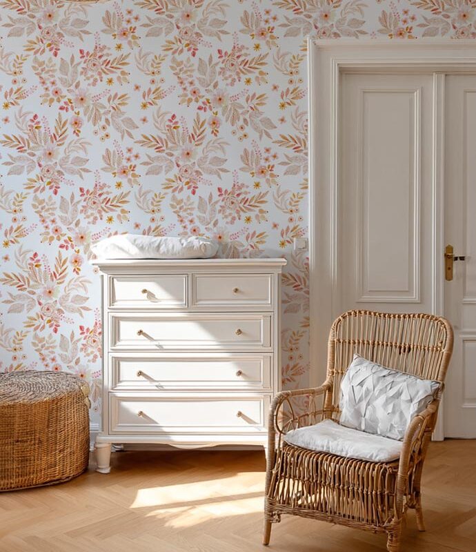 papier-peint-fleurs-printannière