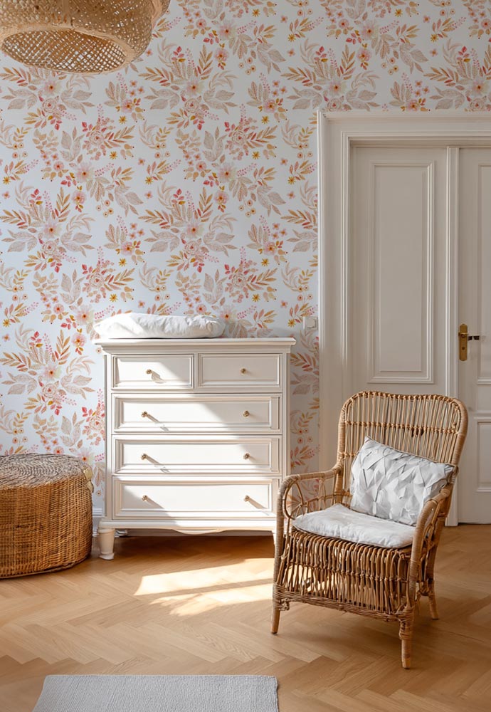 papier-peint-fleurs-printannière