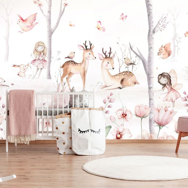 papier-peint-foret-magique