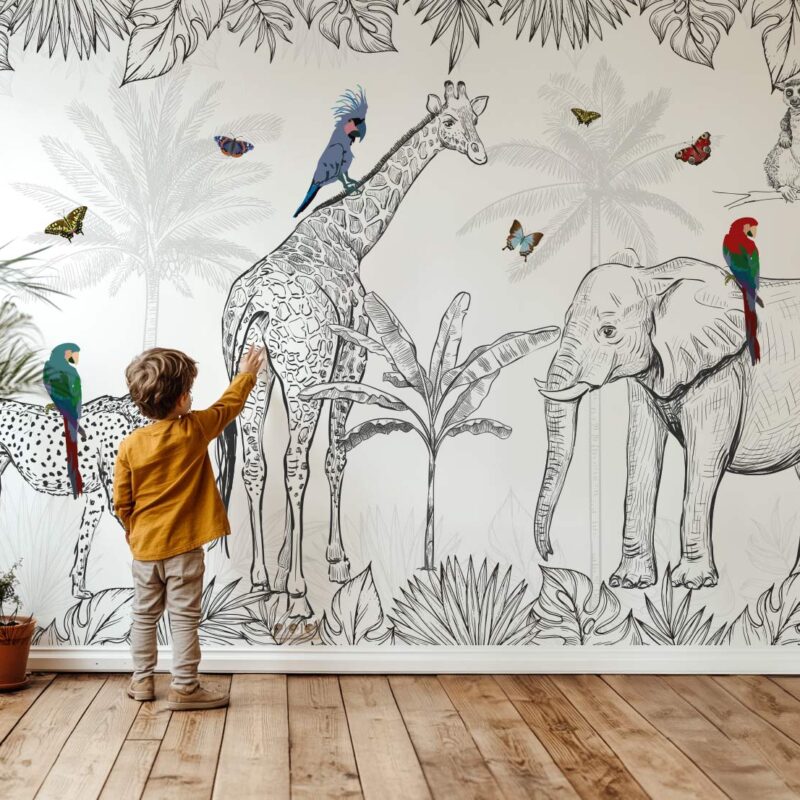 papier-peint-jungle-enfant
