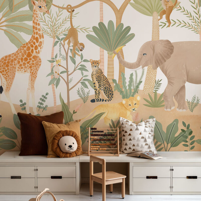 Exotic Jungle Wallpaper for Kids