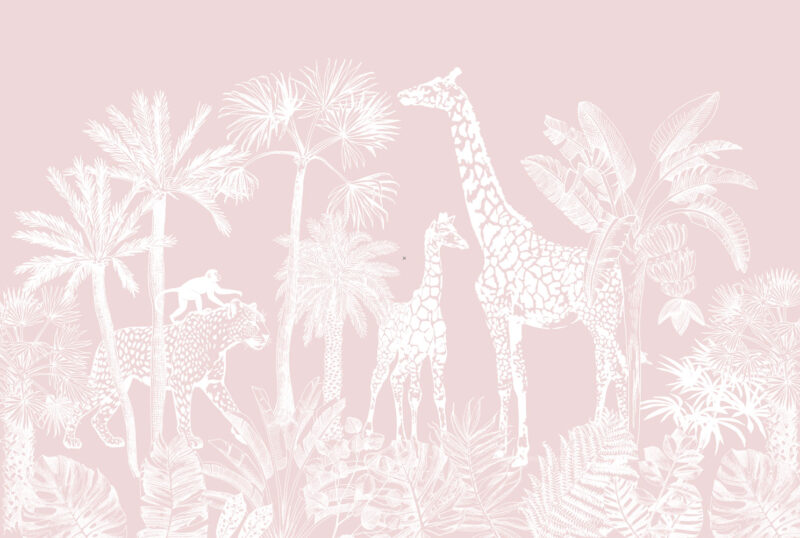 papier-peint-jungle-rose