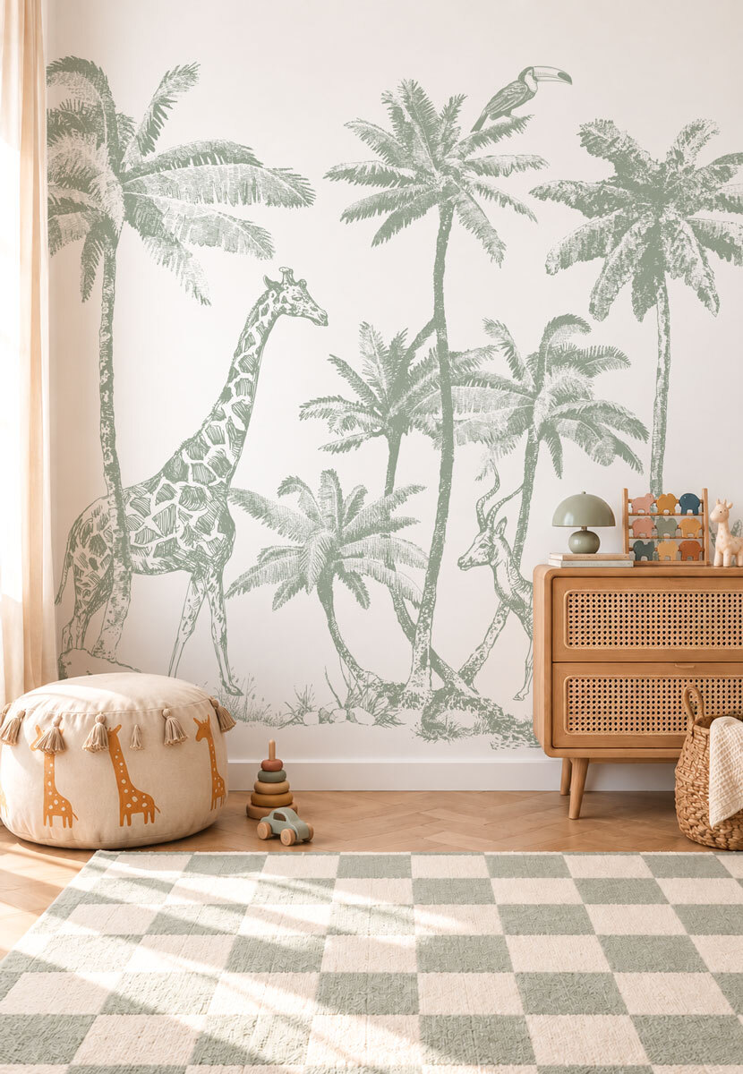 papier-peint-jungle-vert