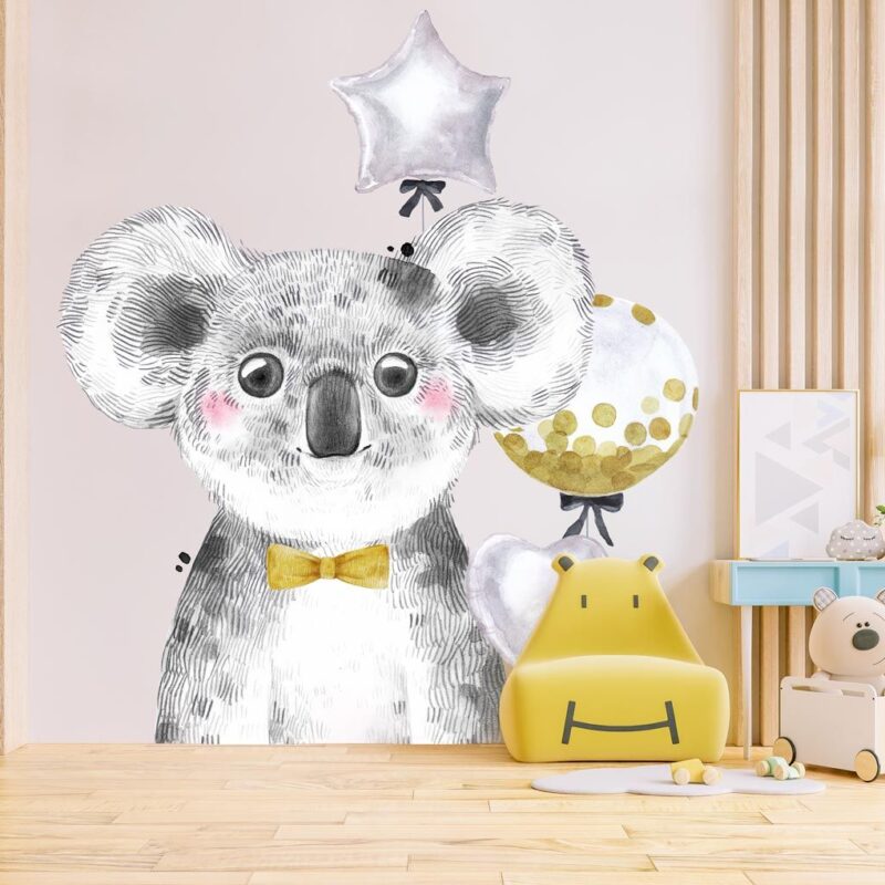 Funny koala portrait wallpaper for boys - Image 3