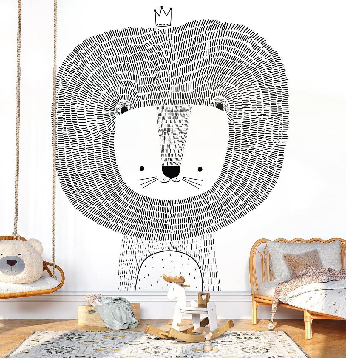 papier-peint-lion-enfant