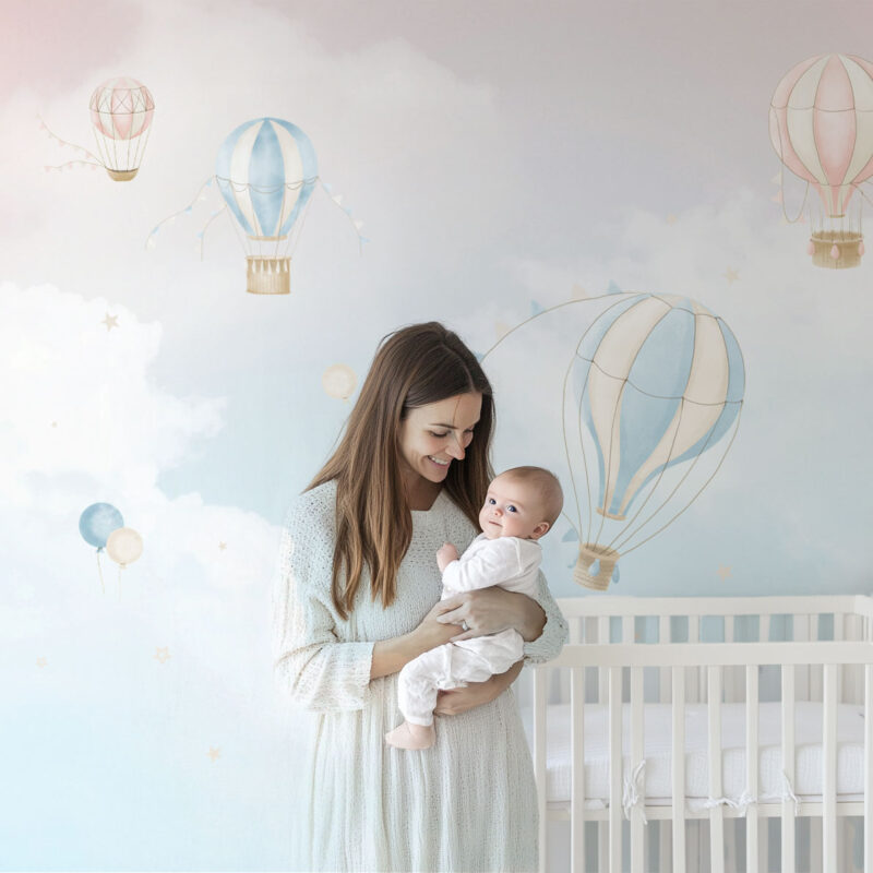 papier-peint-montgolfiere-bebe