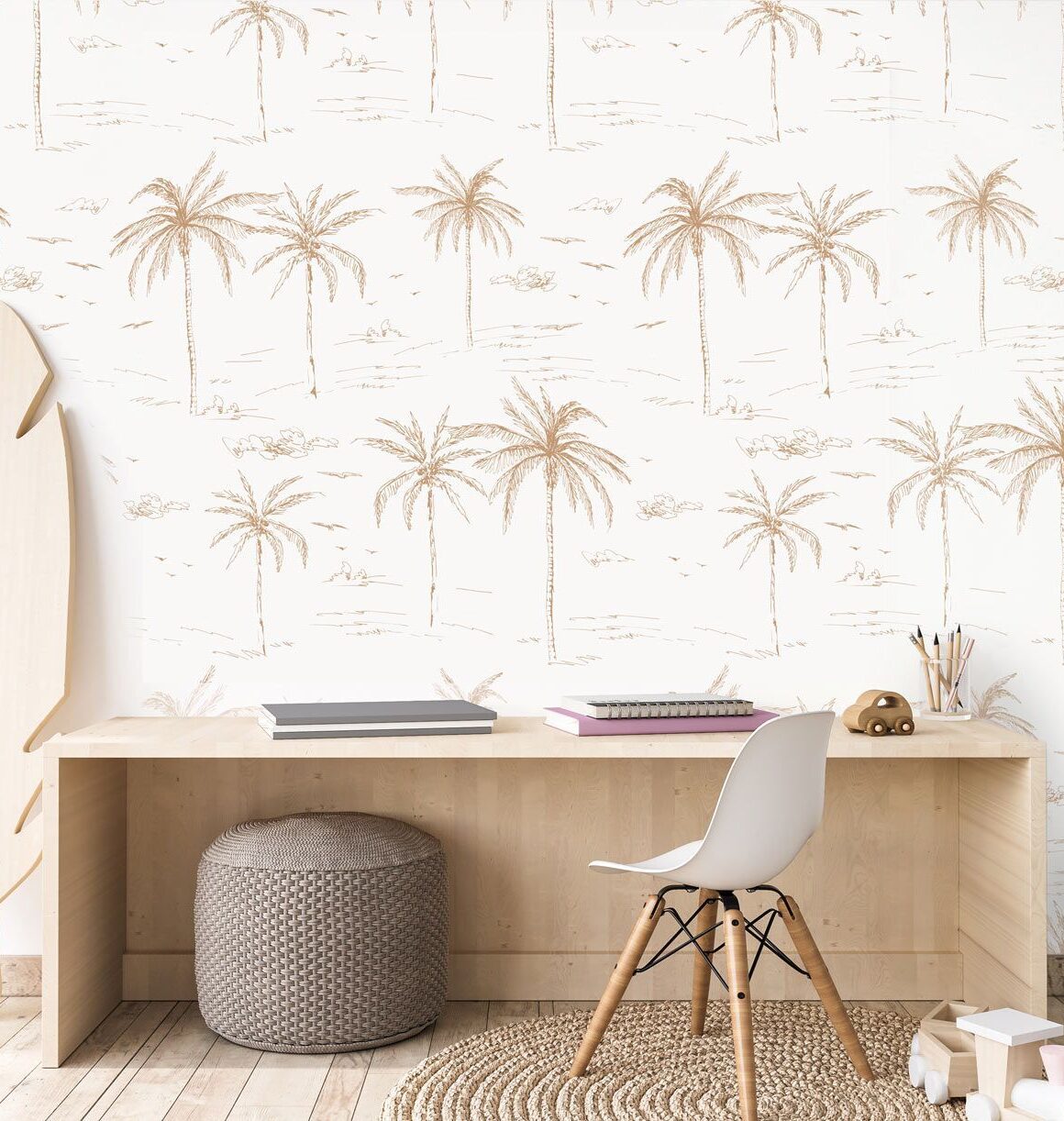 papier-peint-palmier-chambre