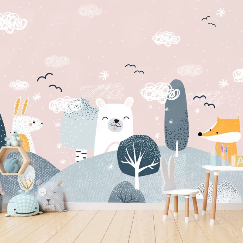 papier-peint-panoramique-chambre-fille
