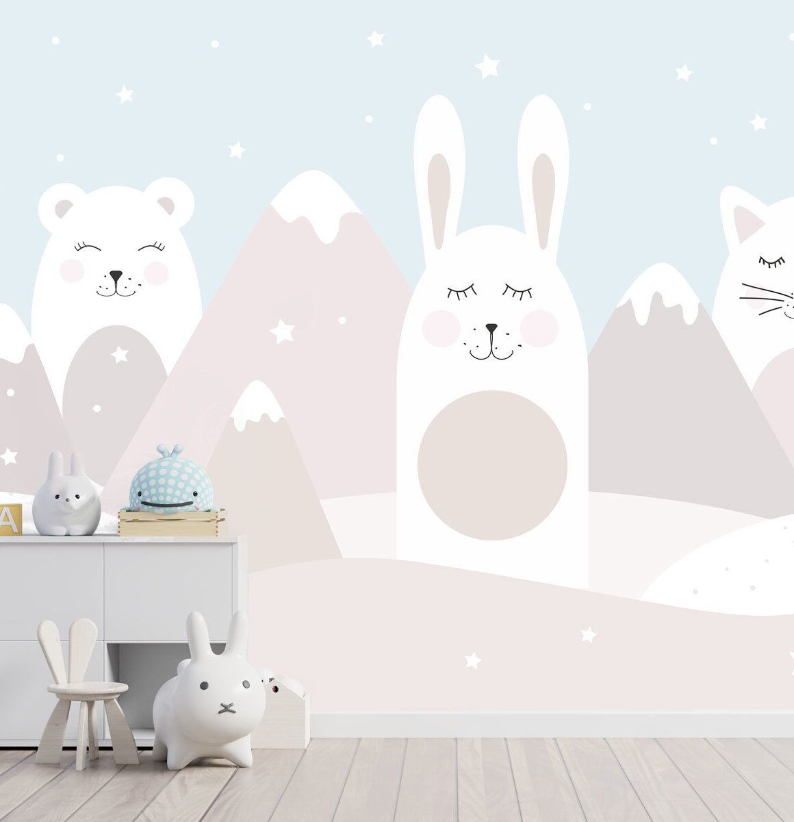 papier-peint-panoramique-lapin-bébé
