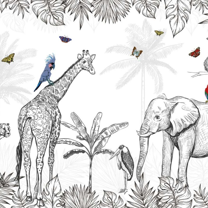 papier-peint-panoramique-safari-enfant