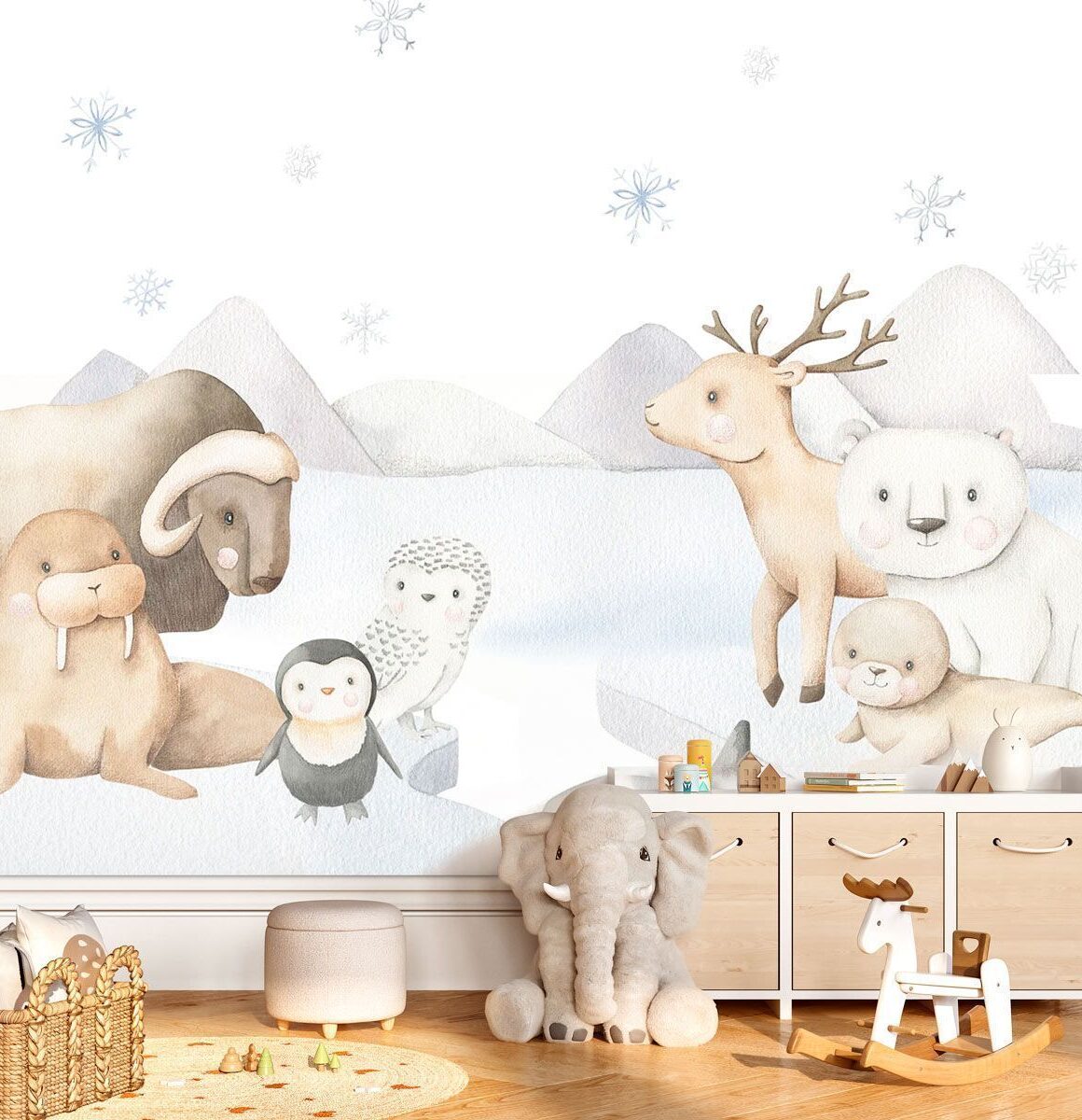 papier-peint-pole-nord-enfant