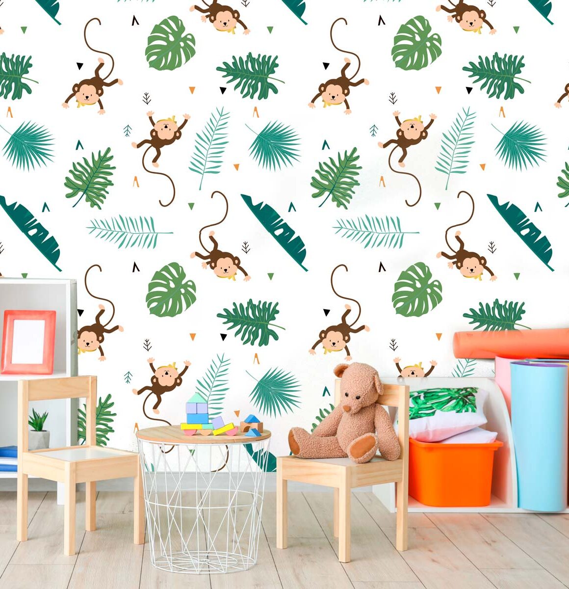 papier-peint-singe-enfant