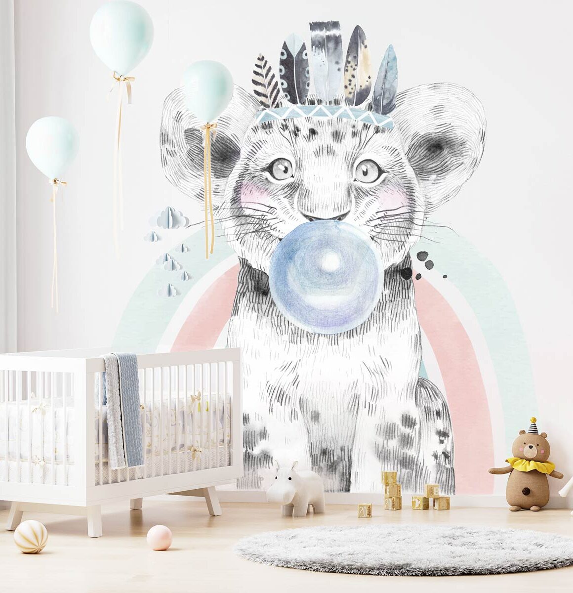 papier-peint-tigre-chambre-bébé