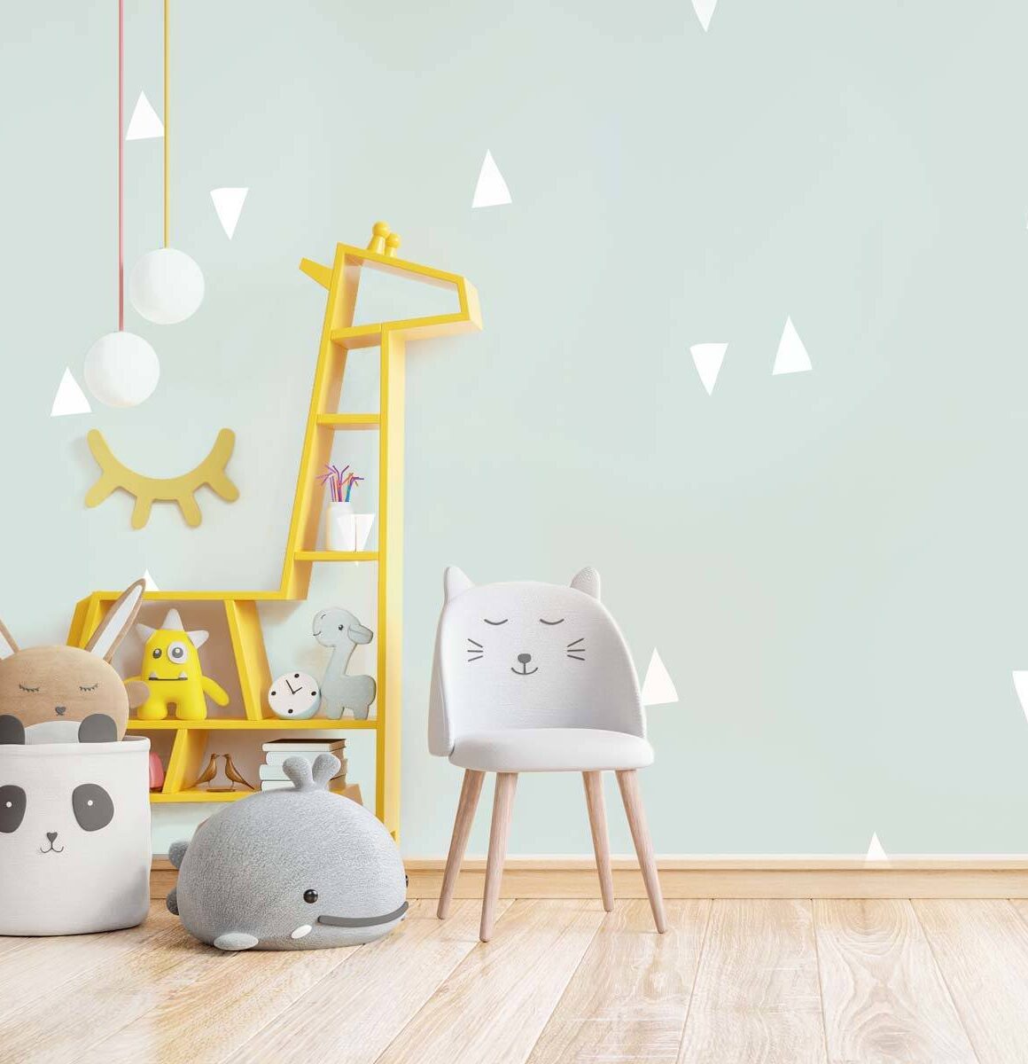 papier-peint-triangle-pour-enfant