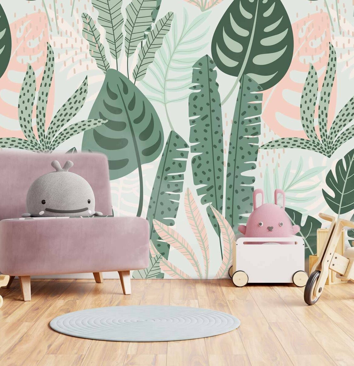 papier-peint-tropical-chambre