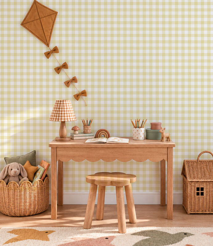 papier-peint-vichy-jaune